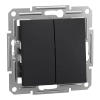 Schneider Electric Asfora - EPH1100171 - Kettős nyomó, rugós bekötés, antracit