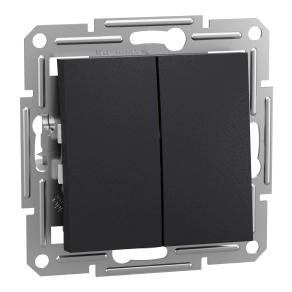 Schneider Electric Asfora - EPH1100171 - Kettős nyomó, rugós bekötés, antracit