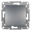 Schneider Electric Asfora - EPH0800162 - Egypólusú nyomó, csengőjel, rugós bekötés, acél