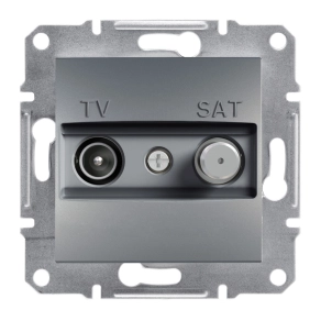   Schneider Electric Asfora - EPH3400162 - TV/SAT aljzat, végzáró, 1 dB, acél
