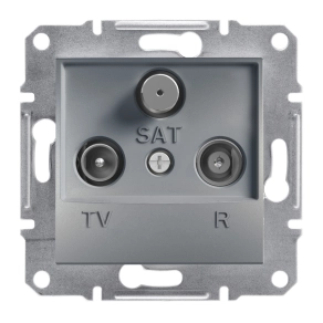   Schneider Electric Asfora - EPH3500162 - TV/R/SAT aljzat, végzáró, 1 dB, acél