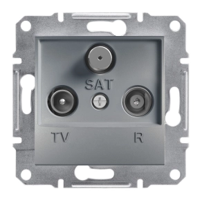 Schneider Electric Asfora - EPH3500162 - TV/R/SAT aljzat, végzáró, 1 dB, acél