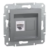 Schneider Electric Asfora - EPH4700162 - 1xRJ45 Cat6 UTP aljzat, acél