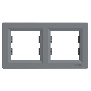   Schneider Electric Asfora - EPH5800262 - Kettes keret, vízszintes, acél