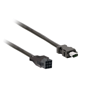 Schneider Electric Lexium 28 - VW3M5D1FR30 - kiegészítő, Tápfeszültség kábel , árnyékolt, 3m,BCH2