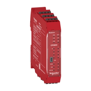 Schneider Electric Preventa XPS MCM - XPSMCMCP0802G biztonsági vezérlő, CPU, 8DI+2DI (start/restart), 2DO+4DO (teszt)+2DO (státusz), rugós