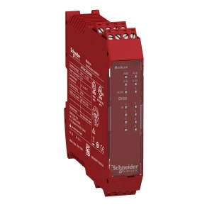 Schneider Electric Preventa XPS MCM - XPSMCMDI0800 biztonsági vezérlő, biztonsági bővítő I/O modul, 8DI + 4DO (teszt), csavaros