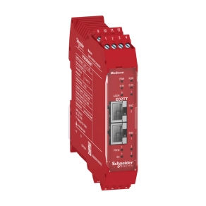   Schneider Electric Preventa XPS MCM - XPSMCMEN0200TT biztonsági vezérlő, biztonsági sebességfigyelő modul, 2 TTL enkóder + 2 közelités értékelő bemenet