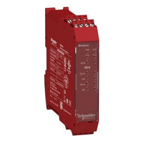   Schneider Electric Preventa XPS MCM - XPSMCMRO0004 biztonsági vezérlő, biztonsági bővítő I/O modul, 4DO (relé) + 4DI (start/restart)