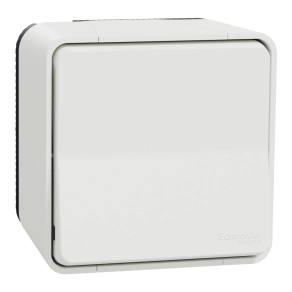   Schneider Electric Mureva Styl - MUR39026 - Egypólusú nyomó, komplett (101N), polárfehér