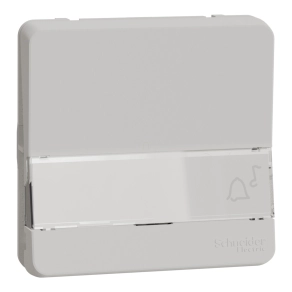   Schneider Electric Mureva Styl - MUR39129 - Egypólusú nyomó, cimketartóval, polárfehér