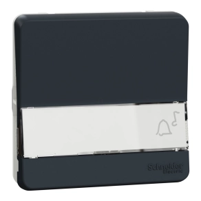   Schneider Electric Mureva Styl - MUR34029 - Egypólusú nyomó, cimketartóval, antracitszürke
