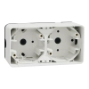 Schneider Electric Mureva Styl - MUR39914 - Kettes kiemelő doboz, vízszintes, polárfehér