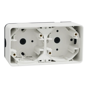   Schneider Electric Mureva Styl - MUR39914 - Kettes kiemelő doboz, vízszintes, polárfehér