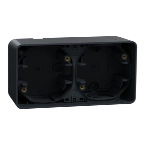   Schneider Electric Mureva Styl - MUR37914 - Kettes kiemelő doboz, vízszintes, antracitszürke