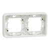 Schneider Electric Mureva Styl - MUR39101 - Kettes keret, vízszintes, polárfehér