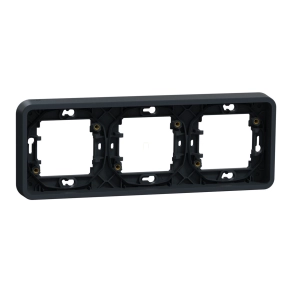   Schneider Electric Mureva Styl - MUR34109 - Hármas keret, vízszintes, antracitszürke