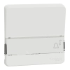 Schneider Electric Mureva Styl - MUR39203 - Billentyű, jelzőfényes cimketartóval, polárfehér