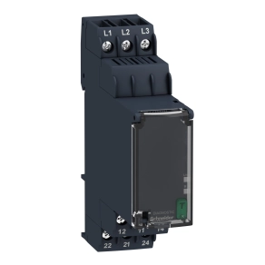 Schneider Electric Harmony Control Relays - RM22TG20 - háromfázisú fázisfigyelő relé, 2CO, 8A, 208…480VAC