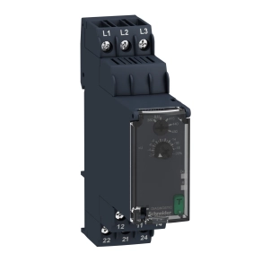 Schneider Electric Harmony Control Relays - RM22TU23 - háromfázisú fázis - és feszültségfigyelő relé, 2CO, 8A, 380…480VAC