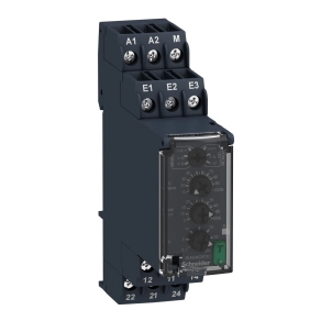 Schneider Electric Harmony Control Relays - RM22UA31MR - feszültségfigyelő relé, kikapcsolás késleltetővel, 2CO, 8A, 24…240VAC/DC, mérési tart.:0,05…5V