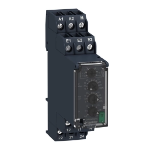   Schneider Electric Harmony Control Relays - RM22UA32MR - feszültségfigyelő relé, kikapcsolás késleltetővel, 2CO, 8A, 24…240VAC/DC, mérési tart.:1…100V