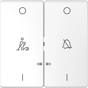 Schneider Electric Merten System Design - MTN3429-6035 - Billentyű, ne zavarj/takarítás szimbólummal, System-D, lótuszfehér