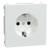 Schneider Electric Merten System Design - MTN2300-6035 - 2P+F csatlakozóaljzat, biztonsági zsaluval, rugós, 16A, System-D, lótuszfehér