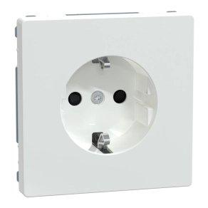 Schneider Electric Merten System Design - MTN2300-6035 - 2P+F csatlakozóaljzat, biztonsági zsaluval, rugós, 16A, System-D, lótuszfehér