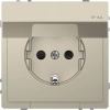 Schneider Electric Merten System Design - MTN2314-6033 - 2P+F csatlakozóaljzat, biztonsági zsaluval, csapófedéllel, rugós, 16A, IP44, System-D, szahara