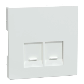 Schneider Merten fedlap, 2xRJ45 aljzathoz, lótuszfehér (System Design)