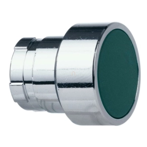   Schneider Electric Easy Harmony XB2 - ZB2BA3C - Nyomógomb fej, zöld, fém, panelbe süllyesztett, 22mm, visszatérő, jelöletlen