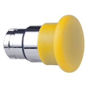   Schneider Electric Easy Harmony XB2 - ZB2BC5C - Nyomógomb fej, gombafejű, sárga, fém, 22mm, Ø40mm, visszatérő