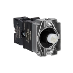   Schneider Electric Easy Harmony XB2 - ZB2BWM11C - Világító aljzat, gallér, fehér LED, fém,