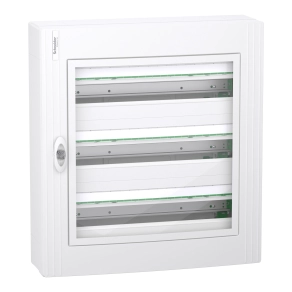 Schneider Electric PrismaSeT XS - LVSXR324 - Szekrény, átlátszó ajtó, falon kívüli, 3x24 modul, PEN