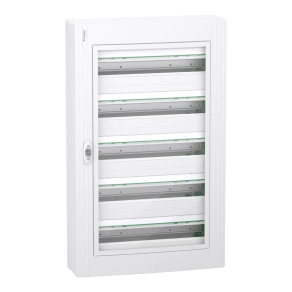   Schneider Electric PrismaSeT XS - LVSXR524 - Szekrény, átlátszó ajtó, falon kívüli, 5x24 modul, PEN