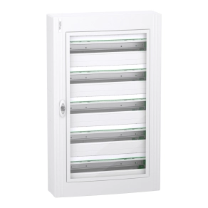Schneider Electric PrismaSeT XS - LVSXR524 - Szekrény, átlátszó ajtó, falon kívüli, 5x24 modul, PEN