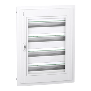   Schneider Electric PrismaSeT XS - LVSXP424 - Szekrény, átlátszó ajtó, süllyesztett, 4x24 modul, PEN