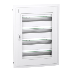 Schneider Electric PrismaSeT XS - LVSXP424 - Szekrény, átlátszó ajtó, süllyesztett, 4x24 modul, PEN
