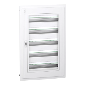   Schneider Electric PrismaSeT XS - LVSXP524 - Szekrény, átlátszó ajtó, süllyesztett, 5x24 modul, PEN