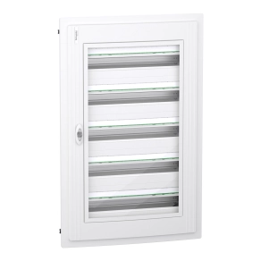 Schneider Electric PrismaSeT XS - LVSXP524 - Szekrény, átlátszó ajtó, süllyesztett, 5x24 modul, PEN