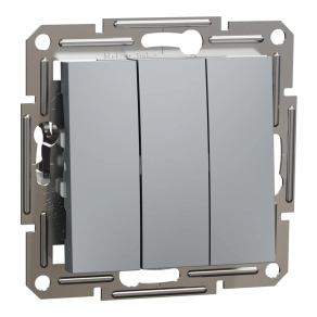   Schneider Electric Asfora - EPH2100162 - Hármas kapcsoló, acél