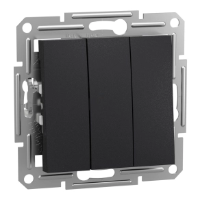   Schneider Electric Asfora - EPH2100171 - Hármas kapcsoló, antracit