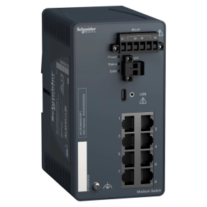   Schneider Electric ConneXium - Ethernet - MCSESM083F23F1 - Modicon switch, menedzselhető, 8TX