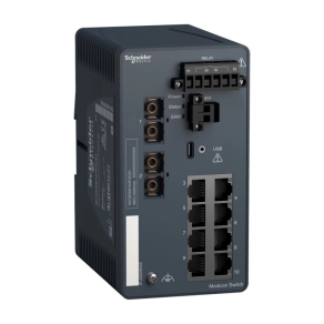   Schneider Electric ConneXium - Ethernet - MCSESM103F2CS1 - Modicon switch, men. 8TX/2FX-SM