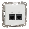 Schneider Electric Sedna Design & Elements - SDD111452 -2xRJ45 Cat5e UTP aljzat, fehér