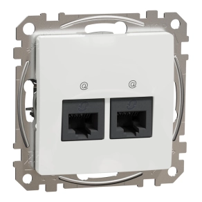   Schneider Electric Sedna Design & Elements - SDD111452 -2xRJ45 Cat5e UTP aljzat, fehér