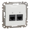 Schneider Electric Sedna Design & Elements - SDD111462 -2xRJ45 Cat6 UTP aljzat, fehér