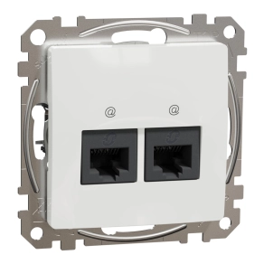   Schneider Electric Sedna Design & Elements - SDD111462 -2xRJ45 Cat6 UTP aljzat, fehér
