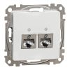 Schneider Electric Sedna Design & Elements - SDD111462S -2xRJ45 Cat6 STP aljzat, fehér